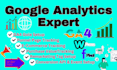 set up ga4, server side tracking, ga4 ecommerce tracking, and GTM expertly