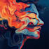 draw a digital abstract art illustration
