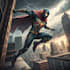drawing custom superhero character in action