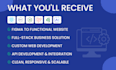 do custom website development as full stack web developer