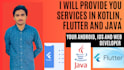 do mobile app development , ios app development in flutter