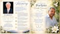design professional funeral, memorial, and obituary flyers