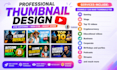 design catchy clickbait youtube, instagram thumbnail in 3hrs