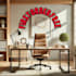 design proffessional zoom office background for your brand