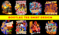 create turn your ideas into a custom bootleg 90s tee design