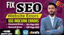 fix google search console errors, wordpress and shopify SEO indexing issues