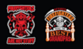make t shirt skull firefighter logo