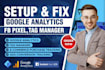 google analytics 4 setup, ga4 ecommerce tracking, ads conversion tracking , GTM