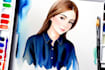 paint a portrait in watercolor