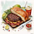 paint food and beverage illustration