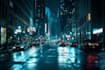 do cyberpunk futuristic city art