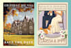 create a vintage wedding illustration poster design