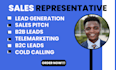 commission based sales representative sales closer sales agent linkedin outreach