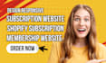 subscription box shopify store shopify subscription website membership website