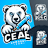 do make ice ber mascot logo design with express delivery