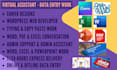 do your virtual assistant for data entry, web research