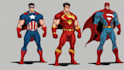 illustrate superhero character art