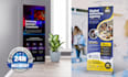 design roll up banner, retractable banner, pull up or roller banner