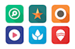 create a modern app icon logo