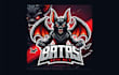 create modern angry bat mascot logo with my own creativity