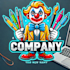 do design a creative clown mascot logo with express delivery