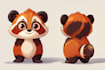 draw cute cartoon animal character