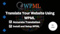 translate your wordpress website using wpml plugin