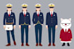 design funny cartoon moscot logo character