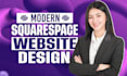 create modern squarespace website design, redesign squarespace website