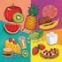 make a food art on food pop art