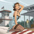 draw a pin up style art
