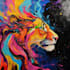 create custom vibrant animal abstract art with mid journey