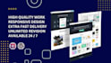 develop modern website design with elementor pro