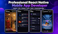 build react native mobile app as a react native developer