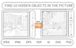 make hidden object pic illustration from your requirement
