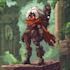 design game character cartoon, game style