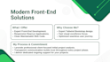 do front end web development in HTML CSS javascript