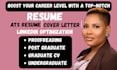 proofread, edit and elevate your cvs or resume for student and graduates