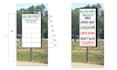 design professional pylon sign with mockup and measurements