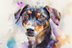 draw watercolor pet portrait