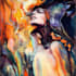 draw a digital abstract art illustration