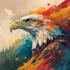 create custom vibrant animal abstract art