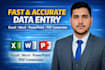 data entry clerk online typing and  offline entry job