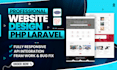 build PHP laravel website and fix php laravel bugs