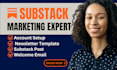 setup substack account, substack post homepage customization, newsletter design