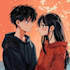 draw your couple character design with anime style