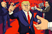 do a cartoon design and political cartoon