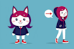 design a unique cartoon mascot logo