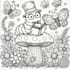draw children coloring book pages and covers