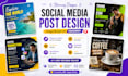 design social media post instagram post facebook post branding